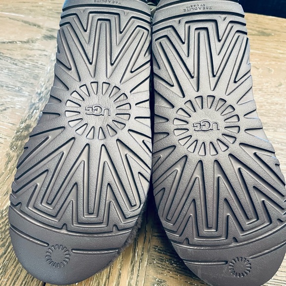 UGG Charcoal Fluffy Slippers - Picture 2 of 3